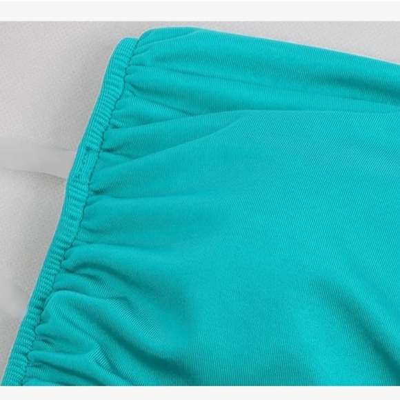 Strapless Swimsuit Turquoise NWT - Picture 5 of 7